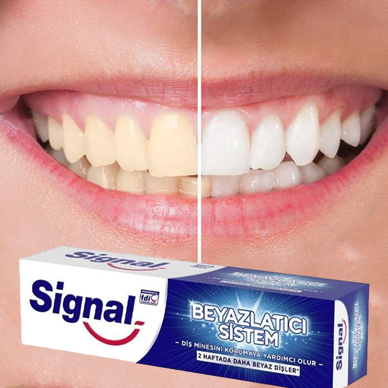 خمیر دندان سیگنال آبی ترکیه سفید کننده Signal حجم 100میلی لیتر