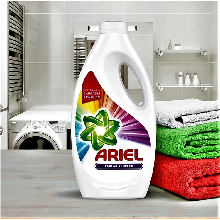 مایع ماشین لباس شویی آریل ARIEL PARLAK RENKLER لباس های رنگی