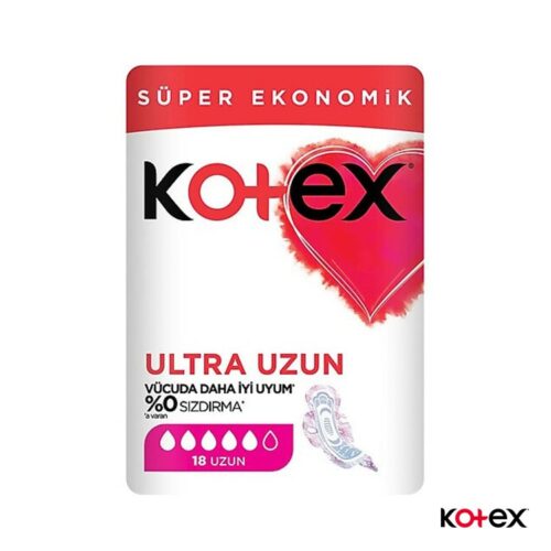 نوار بهداشتی کوتکس بانوان Kotex ترکیه سایز متوسط بسته 18عددی