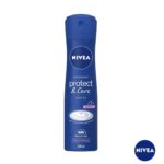 اسپری پودری نیوا زنانه مدل NIVEA protect & care حجم 150 میل