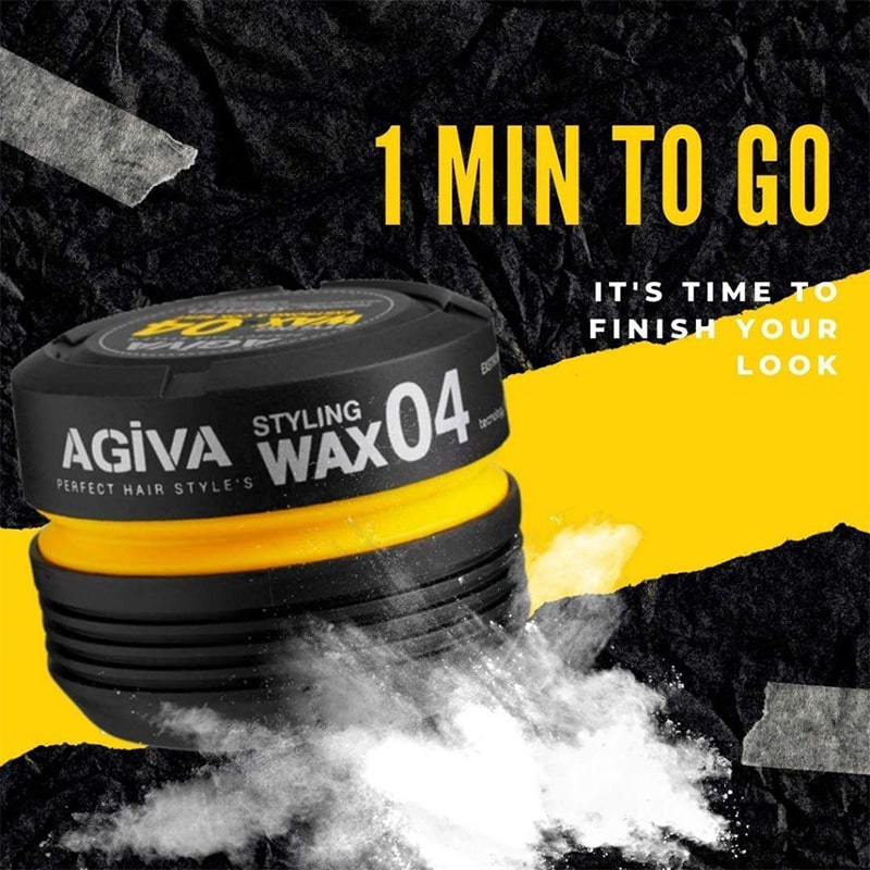 واکس مو قوی آگیوا AGIVA شماره 4 رنگ مشکی