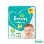 پوشک بچه پمپرز مدل pampers baby dry سایز 4 بسته 25 عددی