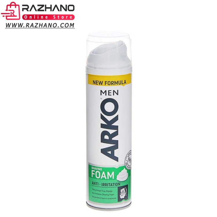 کف ریش آرکو مدل Arko Shaving Foam Anti Irritation حجم 200 میل