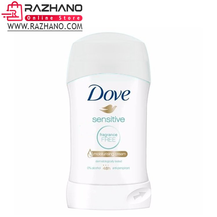 زیربغل صابونی داو مدل سنستیو Dove sensitive fragrance free