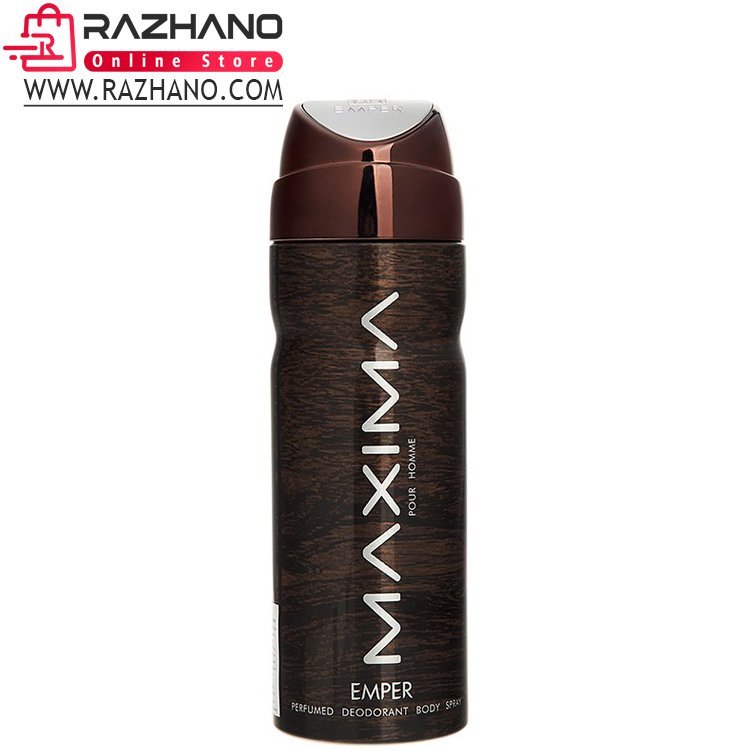 اسپری مردانه امپر مدل ماکسیما قهوه ای EMPER MAXIMA