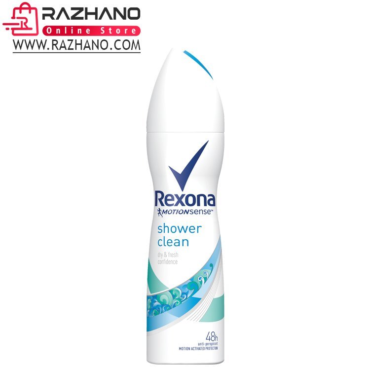 اسپری پودری زنانه رکسونا مدل Rexona shower clean