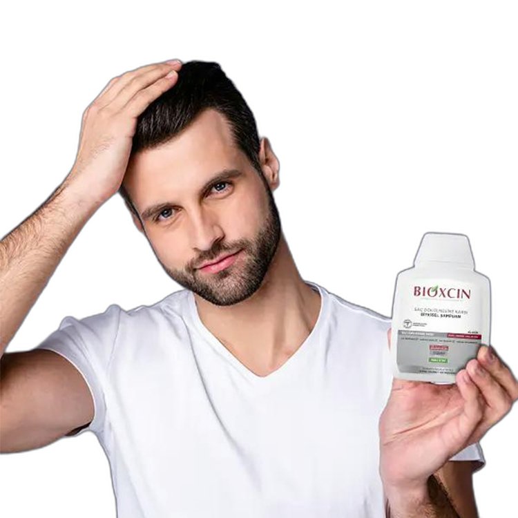 شامپو تقویت مو Bioxcin مدل کلاسیک مناسب موهای چرب 300 میل