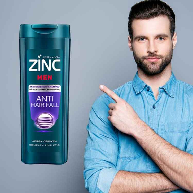 شامپو ضد ریزش مو مردانه زینک مدل ANTI HAIR FALL حجم 330 میل