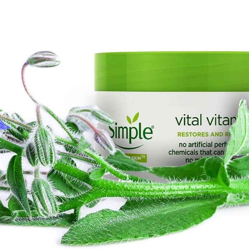 کرم ترمیم کننده و ویتامینه شب سیمپل مدل Vital Vitamin حجم 50 میلی لیتر