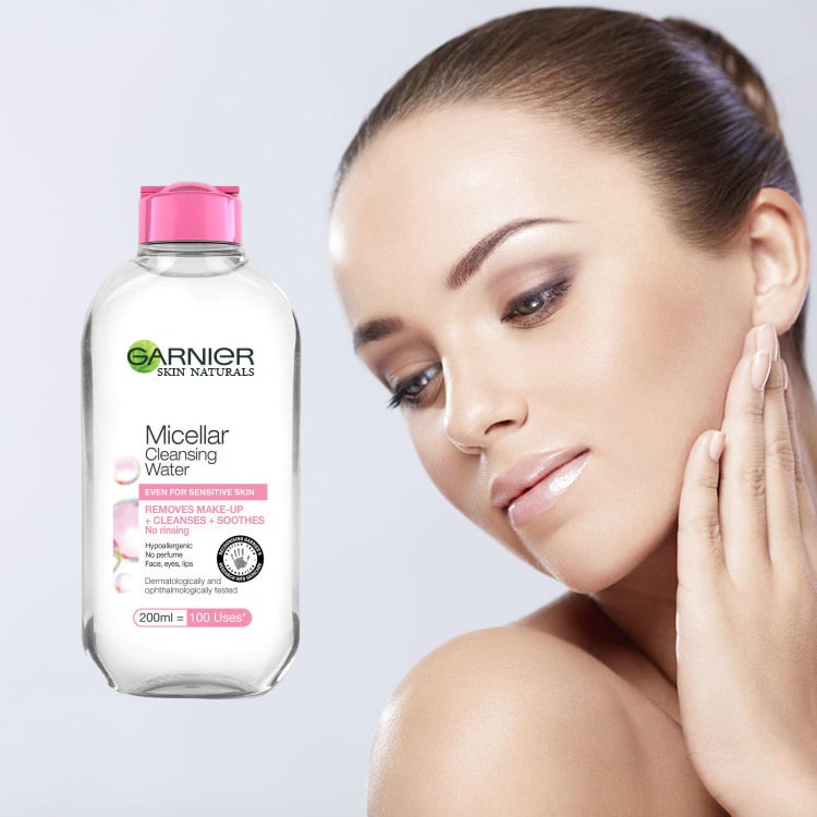 محلول پاک کننده آرایش صورت گارنیر مدل Skin Naturals حجم 200 میلی لیتر